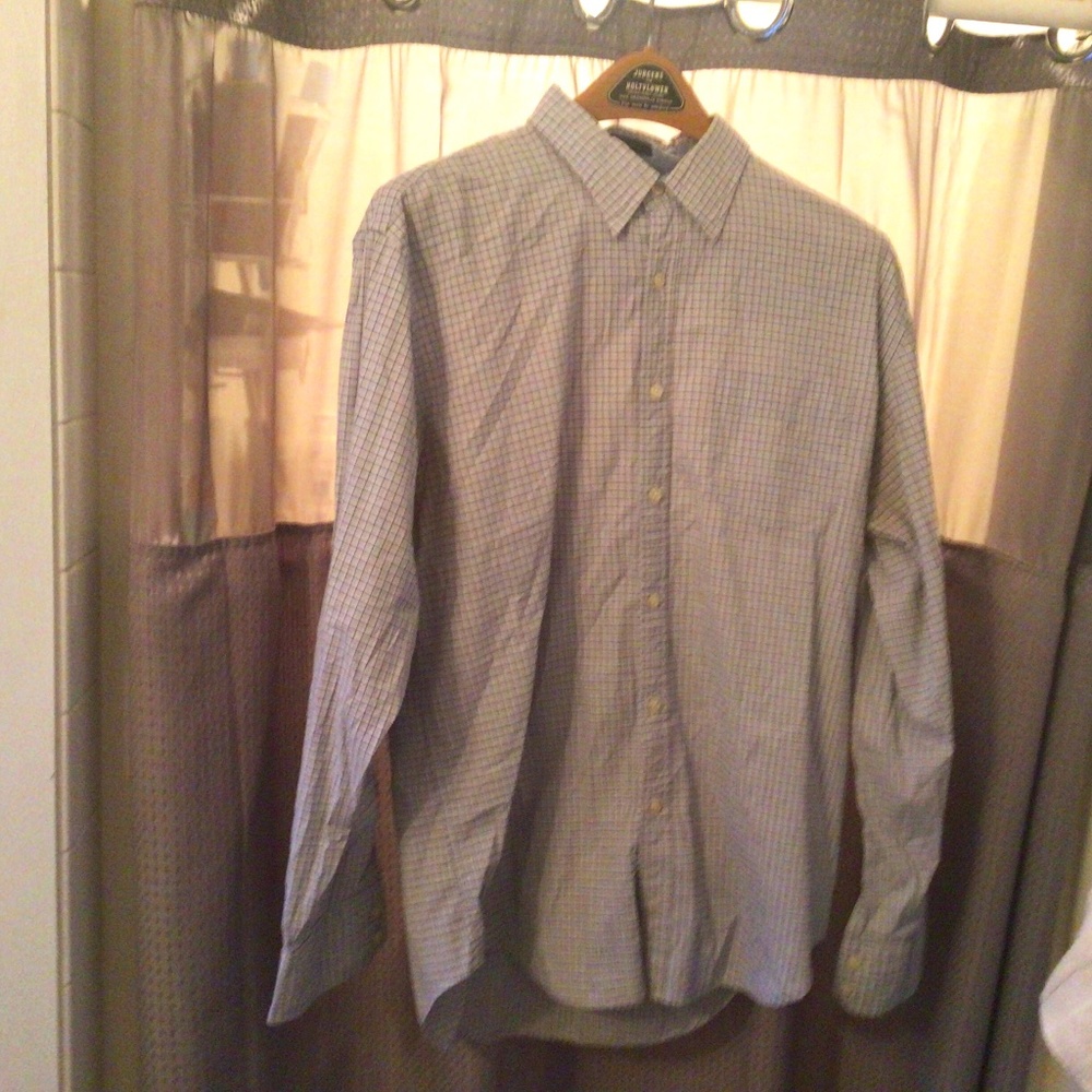 Men’s Large Wrinkle Free Dockers Button down Dress Shirt